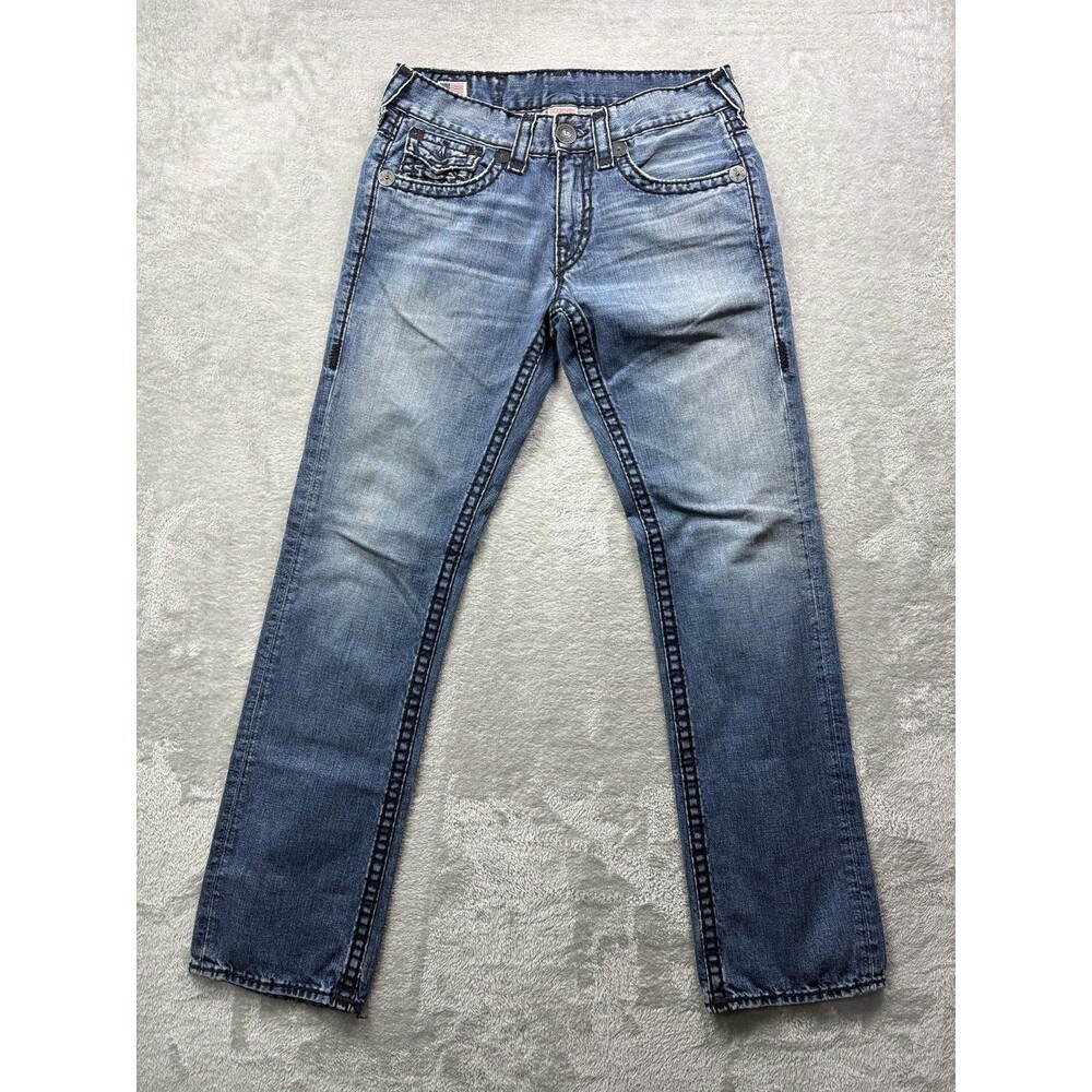 True Religion Ricky Super T Jeans USA Made Vintage Y2K Flap Pockets 31